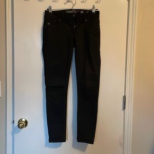 MissMe black stretchy skinny jeans, size 24.